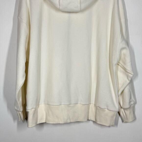 Athleta Balance Microfleece Sweatshirt Size 1X Ivory Full Zip Activewear Hoodie - Picture 7 of 10
